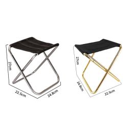 Furnishings Portable Folding Camping Stool, Lightweight Camping Stool, Large Size Outdoor Foldable Chair for Camping, Travel, Hiking, Bbq