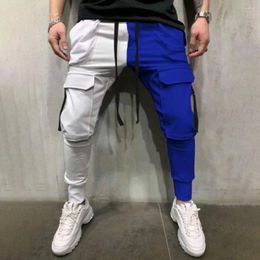 Men's Pants Men Exercise Trousers Stylish Cargo With Drawstring Waist Multiple Pockets Breathable Fabric For Daily Sports