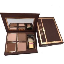 Coco Make up Highlighters eyeshadow Palette Nude Colour Cosmetics Face Concealer Makeup Chocolate with Brush