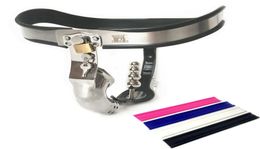 Male Stainless Steel Belts T-Type Underpant, Cage+Anal Plug Curved Waistline Device Sex Toys for Men G7-4-759211822