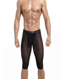 Underpants Sexy Mens Shorts See Through Gym Workout Training Tights Men Boxer Underwear Sport Male Short Pants Leggings5830435