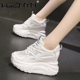 Casual Shoes Sneakers Women Luxury Spring Autumn Lace Up Wedge Platform 2024 Outdoor Fashion Air Cushion Running Zapatos