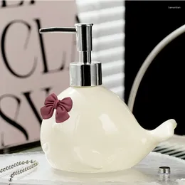 Liquid Soap Dispenser Ceramic Art Whale Lotion Bottle Animal Snail Bathroom Accessories Household Shower Gel Independent