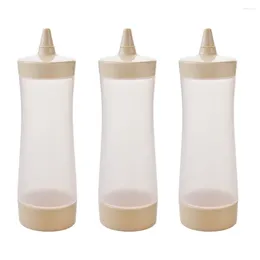 Dinnerware Sets 3 PCS Condiment Bottle Sauce Mustard Squeeze Bottles Dressing Container Ketchup