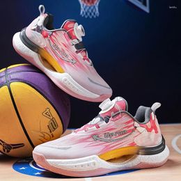 Basketball Shoes Professional Men Sport Training Colourful Women Athletic Fitness Sneakers Quick Lacing Boy Girl