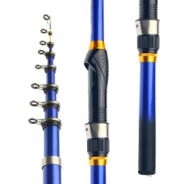 Lines Josby Telescopic Rock Fishing Spinning Rod 3.0m/2.7m/2.4m/2.1m /1.8m/1.5m Portable Travel Ultralight Mini Pole Pesca