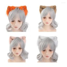 Party Supplies Handmade Cartoon Headbands Furry Wolf Kitten Headwear Ears Carnivals Toy