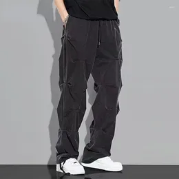 Men's Pants Trousers Male Hippie Straight Casual Wrinkle In Harajuku Aesthetic Classic Baggy Fashion Trend Y2k