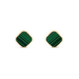 earings womens Jewellery Fashion Stud Earrings for Women Luxury Designer Earrings Multi Colour Clover Clover Jewellery for Women 18k Diamond Wedding Gift