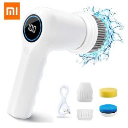 Control Xiaomi Household Cleaning Brushes Electric Kitchen Brush Cleaning Gadgets for Home Multifunctional Cleaner Brush Electric Spin S