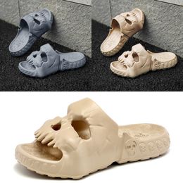 2024 Top quality Popular Positive EVA Shoes Skull Feet Thick Sole Sandals Summer Beach Men's Shoes Toe Wrap Breathable Slippers GAI 40-45