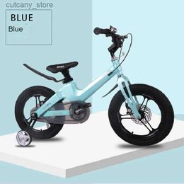 Bikes Ride-Ons WolFAce Childrens Bicyc 12/14/16inch Doub Disc Brake Green Childrens Bike Magnesium Alloy Frame Non-slip Pedals 2022 New L240319