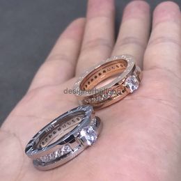 2024SS Designers Ring Luxurys Rings For Women Detachable full Diamonds Couples ring Two wearing styles Top Level Gift Casual Fashion Party