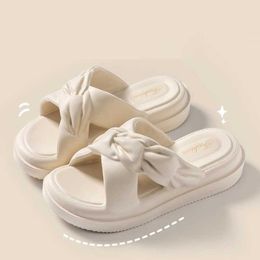 Slippers Summer Fashion Crossover Design Non-slip Platform Slides Comfort Seabeach Sandals Women Shoes Ladies Home Flip FlopsWYFIZA7S H240322