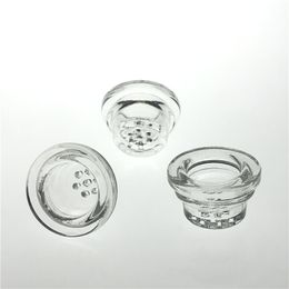 1,1 x 0,63 Zoll Glasrohr-Filtersieb mit 7 Luftlöchern, Wabenglas-Silikon-Holzrohr-Ersatzschalensieb