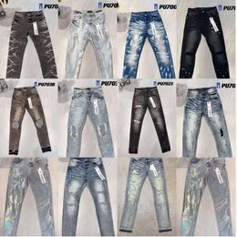 2024 Purple Jeans Denim Trousers Mens Jeans Designer Jean Men Black Pants High-end Straight Design Retro Streetwear Casual Sweatpants Designers Joggers Pant kgi55