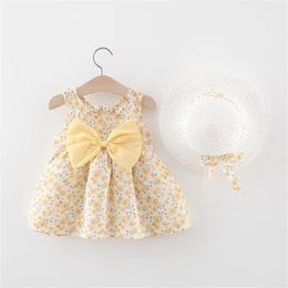 Girl Dresses Toddler Baby Suspender Ruffled Skirt Dress Bow Design Summer 4t Set For Girls