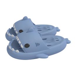 Slippers Summer Shark Slippers Massage Bottom Shark Flipflops Couple Antislip Bathroom Leaky Antiskid Slides Women Men Hollow Sandals