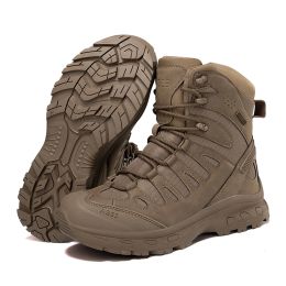Shoes Delta Mid Top Men's Breathable Tactical Shoes Hunting Boots Outdoor Hiking WearResistant Army Training Combat Military Boots