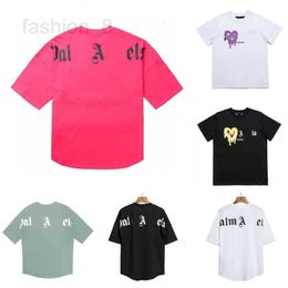 Men's T-Shirts Designer Mens T Shirts Summer short sleeve Graffiti T Shirt Designer Limited Inkjet Letter Printing Womens Tees EZNI