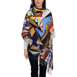 Scarves Pablo Picasso The Women Of Algiers Scarf Wrap Long Winter Fall Warm Tassel Shawl Unisex Les Femmes D'Alger