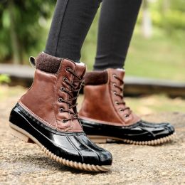 Boots Duck Boots Women Female Ladies Girls Winter Fashion Brand Casual Plush Warm Waterproof Patform Designer Bean Snow Cotton Shoes