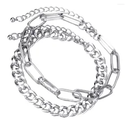 Anklets 2 Set Anklet Foot Decor European And American Chain Premium Bracelet Zinc Alloy Durable