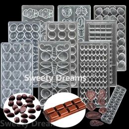 Baking Moulds Polycarbonate Chocolate Mould Cake BonBon Candy mould Confectionery Tool Pastry Baking Chocolate Candy Bar Moulds L240319