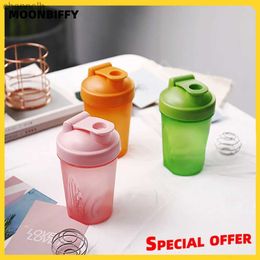 Water Bottles Sport Shaker Bottle 400ML Whey Protein Powder Mixing Fitness Gym Shaker Outdoor Portable Plastic Drink Bottle Cocina cleaver yq240320