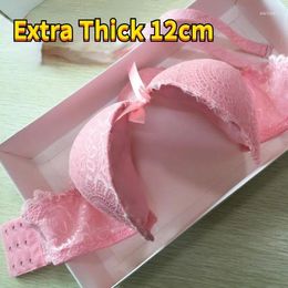 Bras Female Without Bra Underwear 12cm Steel Side Extra Sexy Thickened Small Ring Breast Thick