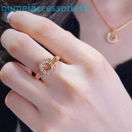 2024 Jewelry Designer Brand Band Rings Silver S925 Treasure Ring Time Comes Turns of Copper Coin Womens Fashion and Advanced Inlaid Couples