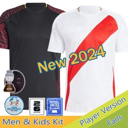 Peru 24/25 Copa America Soccer Jerseys 2024 Home White Away Peruana Football Shirts 2025 National Team PINEAU CUEVAS SOLANO PIZARRO ABRAM AQUINO GUERRERO CUBILLAS