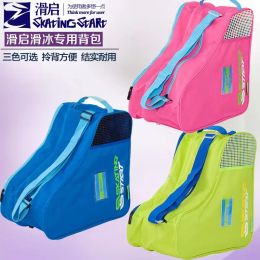 Covers 3 Layers Breathable Carry Bag Kids Adult Roller Skates Inline Ice Skating Triangle Case Storage Backpack