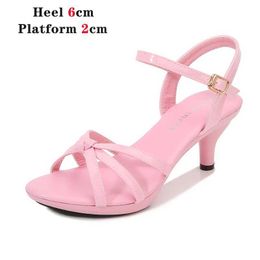 Dress Shoes Voesnees Sandals Women Size 43 Thin Heels Summer Naked Colour Peep Toe High Sexy Nightclub Party SlidesV4YX H240321