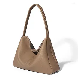 Drawstring Genuine Leather Shoulder Bag Soft Designer Luxury For Woman French Calfskin Women's HOBO
