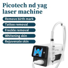 Rimozione professionale del tatuaggio portatile Q Switch Nd Yag 1064 532 Picotech Macchina di bellezza al picosecondo per peeling al carbonio con pigmentazione laser in vendita