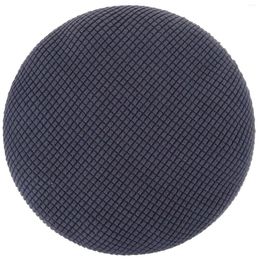 Chair Covers Round Stool Washable Seat Cover Bar Cushion Slipcover Elastic Bands Wooden Metal Swivel Black