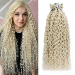 Weave Weave BOL Curly Hair Synthetic Natural Curls 32 Inch Long Bundles Blonde Fake Hair For Women Heat Resistant Water Wave