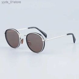 Sunglasses DB Pure Titanium High Quality Original Sunglasses Men Fashion British Style Summer Glasses Women Prescription Eyewear L240320