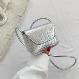 Shoulder Bags Silver Cute Mini For Women Luxury PU Leather Crossbody Bag Female 2024 Fashion Trend Designer Handbags Coin Purses