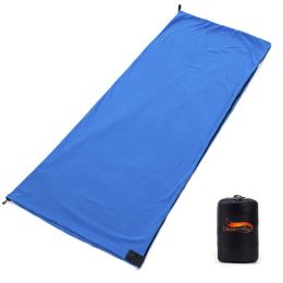 Gear Desert&fox Fleece Sleeping Liner for Adult Kid 3 Seasons Ultralight Sleeping Blanket with Sack Camping Folding Sleeping Bag