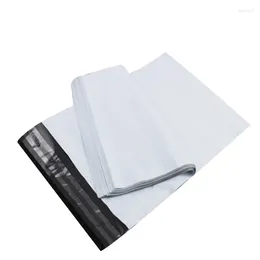 Gift Wrap 17x26 4cm White Self-seal Mailbags Plastic Envelope Courier Destructive Postal Mailing Bags 50PCS/LOT Z079