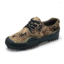 Fitness Shoes Men Summer Military Training Canvas Plimsolls Autumn Outdoor Climbing Camouflage Low Thin Wear Resisting Labour Army Boots