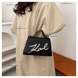 Karl Lagerfield Bag Designer Handbag Women's Single Shoulder Square Bag Letter Chain Crossbody Bags Large Capacity Trendy Style KL Handbag