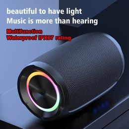 Speakers S49 Portable Wireless Bluetooth Speaker 20W 3600mAh Stereo Sound IPX67 Waterproof Subwoofer Multifunctional Outdoor For XIAOMI