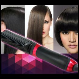 Irons Electric Straight Hair Comb Hair Straightener Durable LCD Heated Ceramic Hair Straightening Brush US Plug