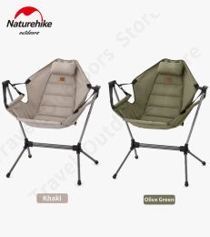 Furnishings Naturehike 2022 New Yl11 Soft Leisure Deck Chair Adjustable Angle 160 ° Portable Foldable Camp Travel Rocking Chair with Pillow