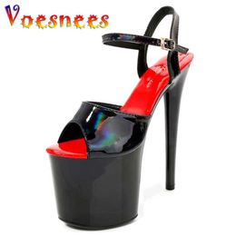 Dress Shoes 2023 New Stripper Heels Pole Dance Women Sandals Sexy Party Club 20 CM Platform High-heeled Leopard Stiletto H240325