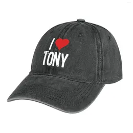 Berets I Love Tony Cowboy Hat Luxury Man Sunhat Women's Beach Visor Men's