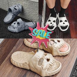 Popular EVA Shoes Skull Feet Thick Sole Sandals Summer Black blue Beach Men's Shoes Breathable Slippers GAI size 40-45